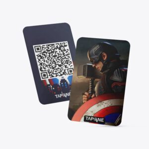 Captain America – Superhero Business Card | NFC-enabled | QR support | PVC base