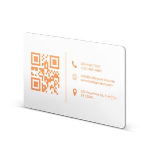 Business Card for instant sharing | PVC base | QR Support | NFC-enabled