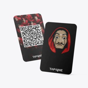 Money Hiest – Superhero Business Card | NFC-enabled | QR Support | PVC base